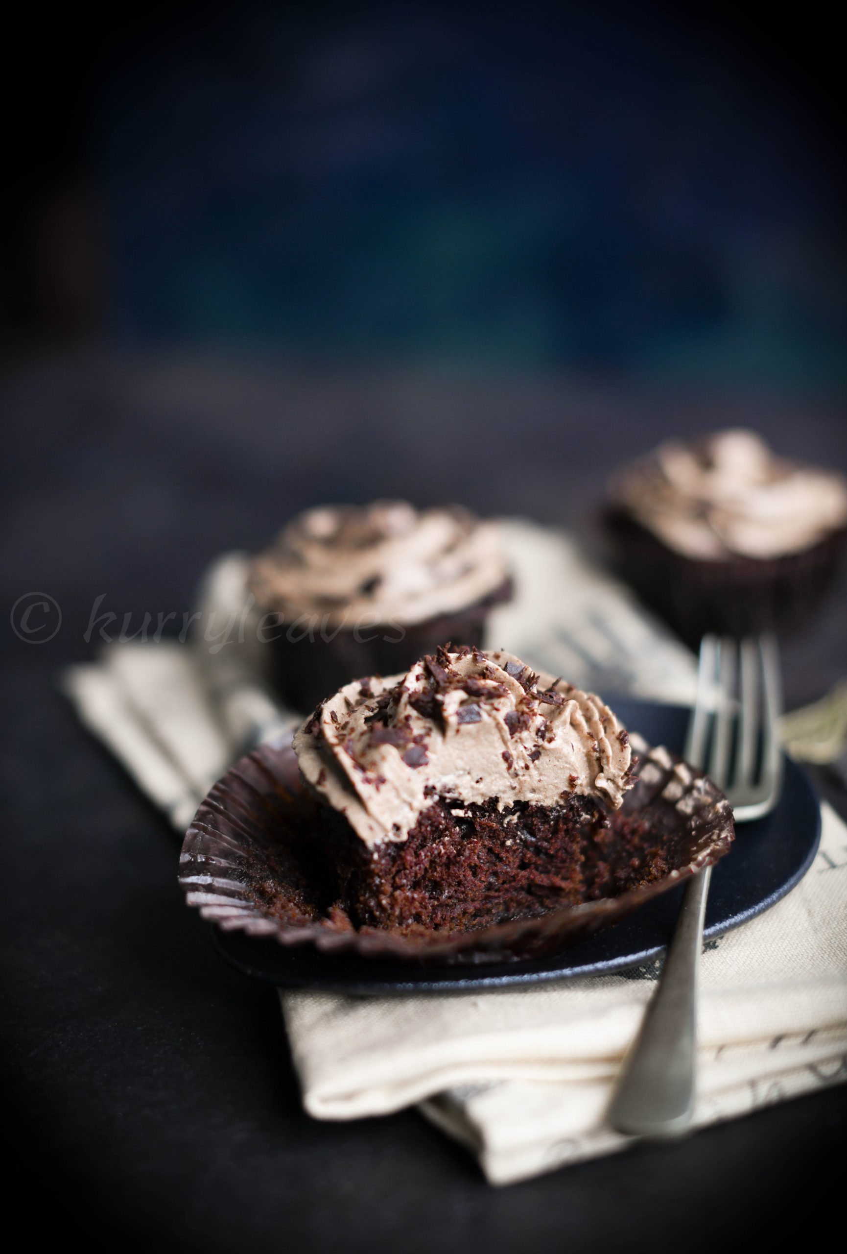 Chocolate Cupcakes with Chocolate Buttercream Frosting