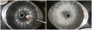 Kentucky Butter Cake -prep cake tin