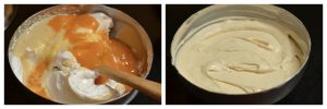 Preparing mango mousse