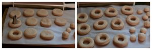 cutting the dough