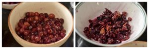 separating skin from grapes